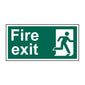 Spectrum Industrial Fire Exit (Man Right) Sign 12128