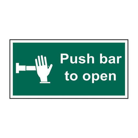 Spectrum Industrial Push Bar to Open Sign 1523