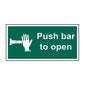 Spectrum Industrial Push Bar to Open Sign 1523