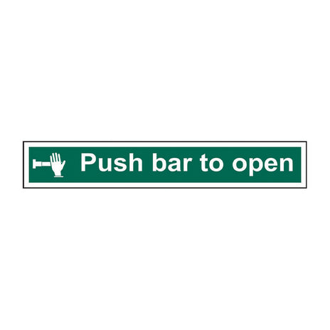 Spectrum Industrial Push Bar to Open Sign 1523