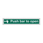 Spectrum Industrial Push Bar to Open Sign 1523