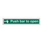Spectrum Industrial Push Bar to Open Sign 1523