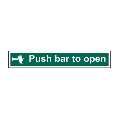 Spectrum Industrial Push Bar to Open Sign 1523