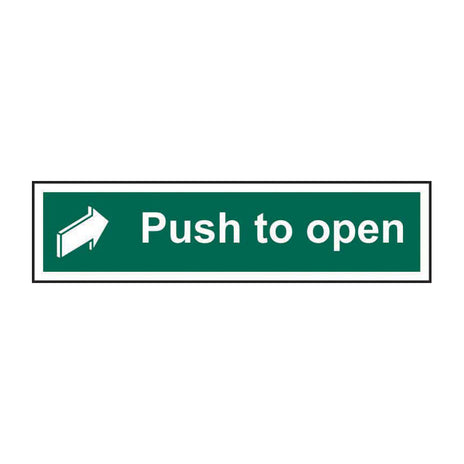 Spectrum Industrial Push to Open Sign 12142
