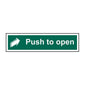 Spectrum Industrial Push to Open Sign 12142