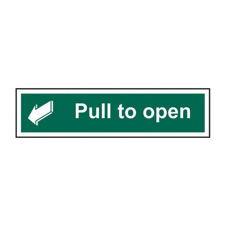 Spectrum Industrial Pull to Open Sign 12144