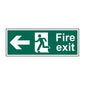 Spectrum Industrial Fire Exit (Man Arrow Left) Sign 12093