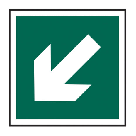 Spectrum Industrial Diagonal Arrow Sign 13350
