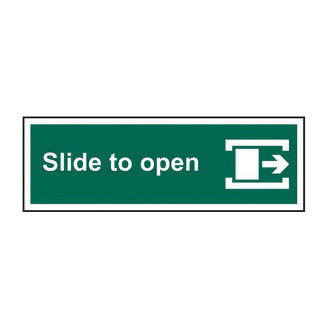 Spectrum Industrial Slide to Open (right) Sign 13355