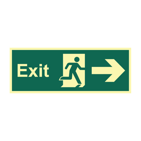 Spectrum Industrial Exit Arrow Right Sign 13369