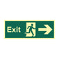 Spectrum Industrial Exit Arrow Right Sign 13369