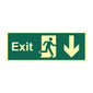 Spectrum Industrial Exit Arrow Down Sign 13373