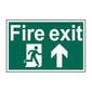 Spectrum Industrial Fire Exit Arrow Up Sign 13965