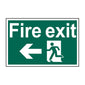 Spectrum Industrial Fire Exit Man Running Left Sign 1508