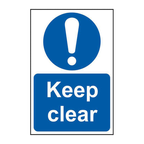 Spectrum Industrial Keep Clear Sign 0253