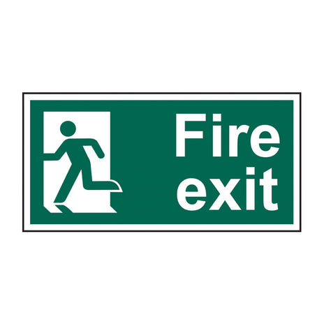 Spectrum Industrial Fire Exit (Man Left) Sign 14010