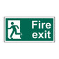 Spectrum Industrial Fire Exit (Man Left) Sign 14010