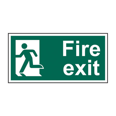 Spectrum Industrial Fire Exit (Man Left) Sign 14010