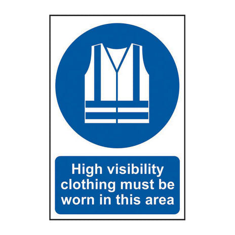 Spectrum Industrial High Visibility Clothing Must Be Worn in This Area Sign 0022