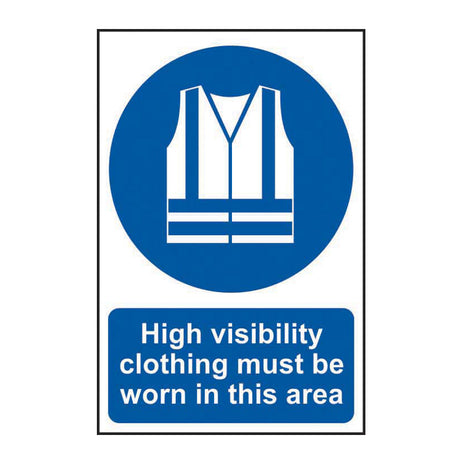 Spectrum Industrial High Visibility Clothing Must Be Worn in This Area Sign 0022