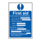Spectrum Industrial First Aid Procedure Sign 0166