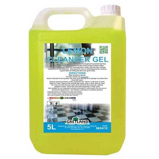 Arma lemon cleanser all purpose gel, 5 litre container