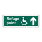 Spectrum Industrial Refuge Point Arrow Up Sign 14763