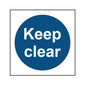 Spectrum Industrial Keep Clear Sign 0253