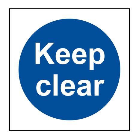 Spectrum Industrial Keep Clear Sign 0253