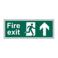 Spectrum Industrial Fire Exit Running Man Arrow Up Sign 1505