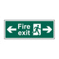Spectrum Industrial Fire Exit Running Man Arrows Left & Right Sign 14794