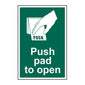 Spectrum Industrial Push Pad to Open Sign 14796