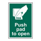 Spectrum Industrial Push Pad to Open Sign 14796