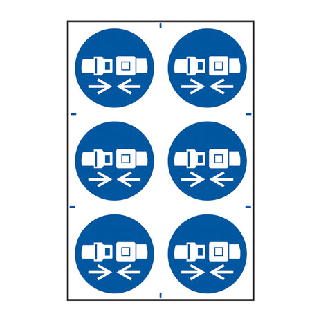 Spectrum Industrial Seatbelts Must Be Worn Symbols Sign 14880