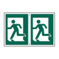 Spectrum Industrial Man Running Left Sign 1499