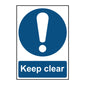 Spectrum Industrial Keep Clear Sign 0253