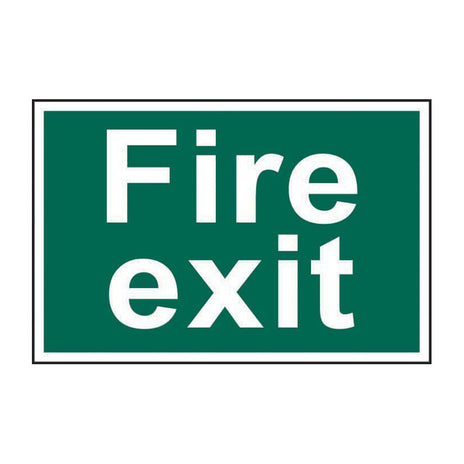 Spectrum Industrial Fire Exit (text Only) Sign 1502