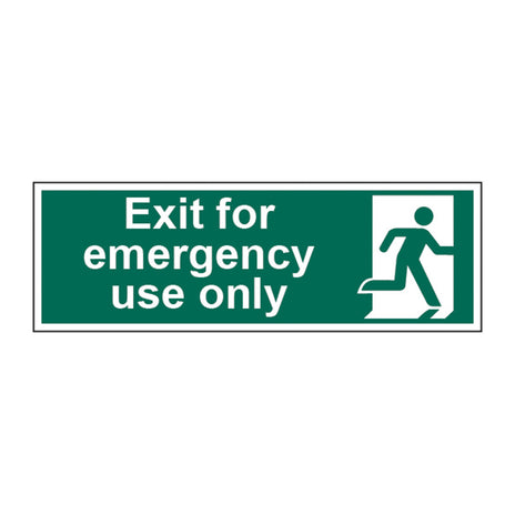 Spectrum Industrial Exit for Emergency Use Only Sign 15032