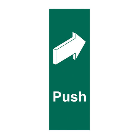 Spectrum Industrial Push (Arrow Right) Sign 15035