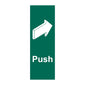 Spectrum Industrial Push (Arrow Right) Sign 15035
