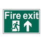 Spectrum Industrial Fire Exit Running Man Arrow Up Sign 1505