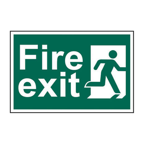 Spectrum Industrial Fire Exit Man Running Right Sign 1507