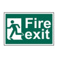Spectrum Industrial Fire Exit Man Running Left Sign 1508