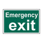 Spectrum Industrial Emergency Exit (text Only) Sign 1516