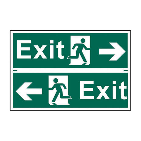 Spectrum Industrial Exit Man Running Arrow Left/right Sign 1517