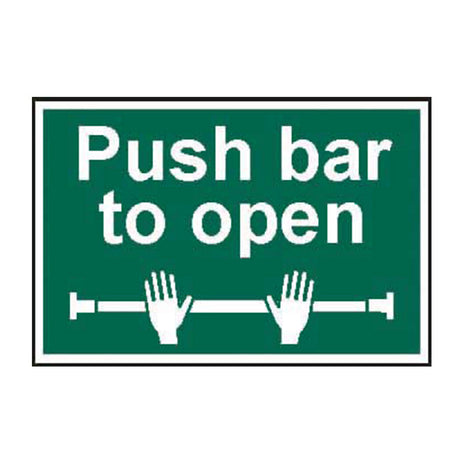 Spectrum Industrial Push Bar to Open Sign 1523