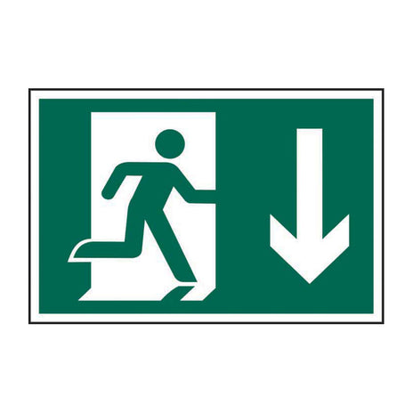 Spectrum Industrial Running Man Arrow Down Sign 5203