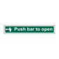 Spectrum Industrial Push Bar to Open Sign 1523