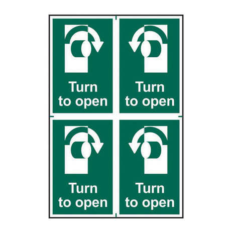 Spectrum Industrial Turn to Open Sign 1538
