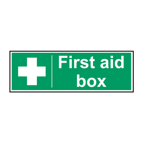 Spectrum Industrial First Aid Box Sign 16304